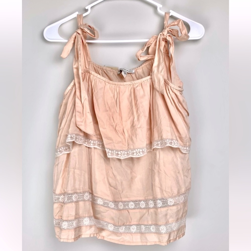 American Eagle Lace Light Pink Tank Top Sz S